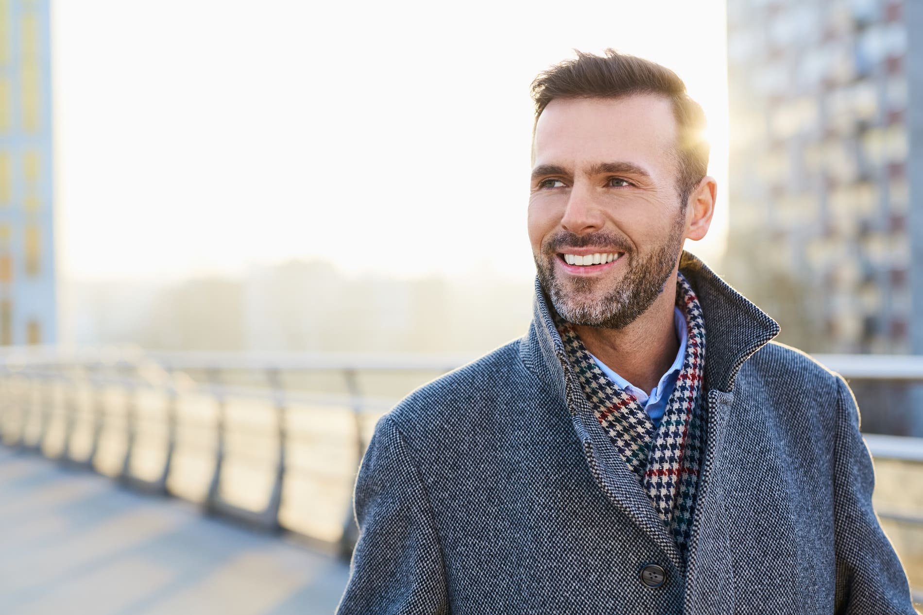 AdobeStock_180717690 v2 Man on his way to get restorative dental treatment in Lindenhurst