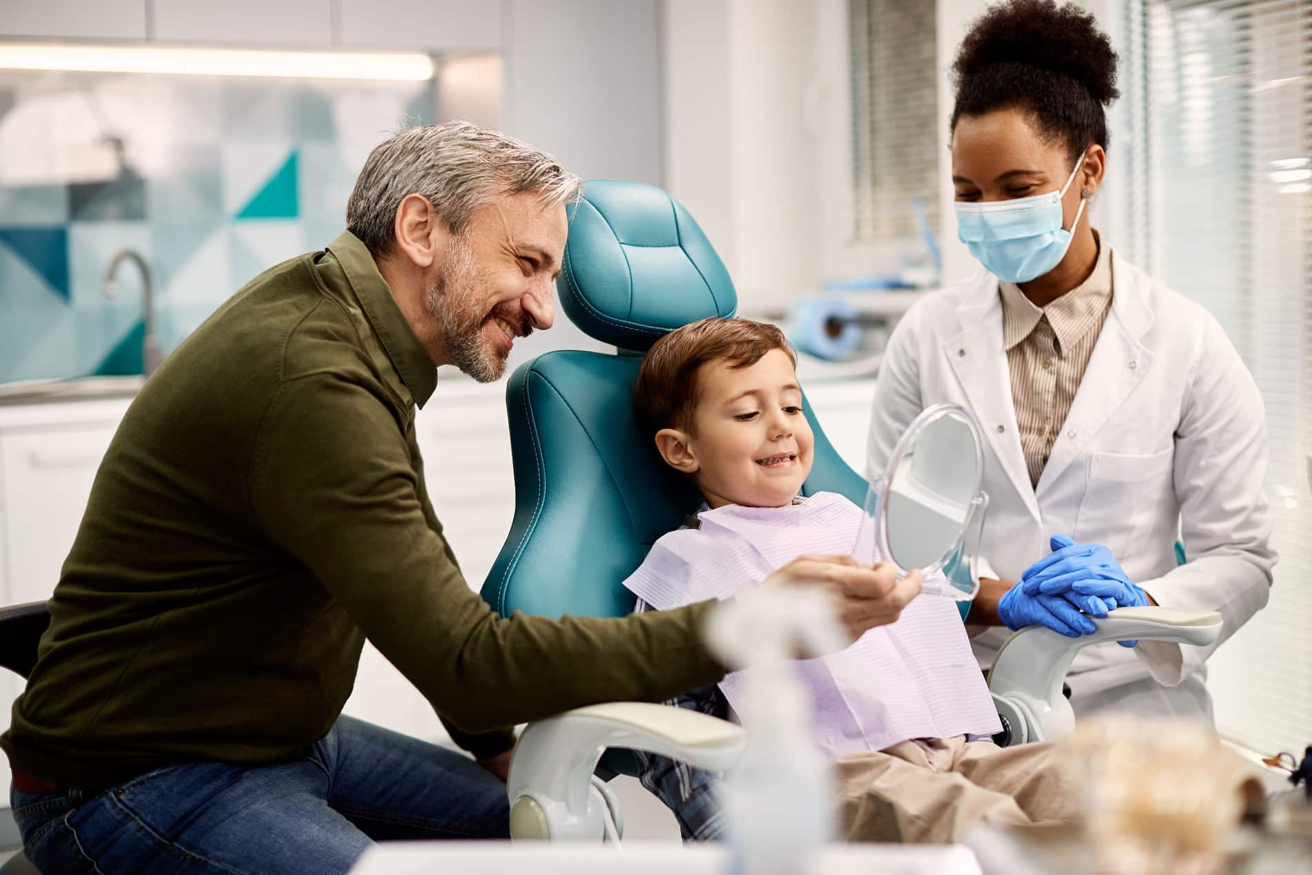 AdobeStock_430458923 v2 Boy at his pediatric dental appointment in Lindenhurst